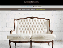 Tablet Screenshot of leonardsupholstery.com